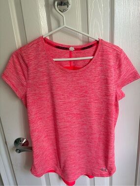 Under Armour Neon Pink Heather Short-Sleeve Women’s Athletic Tee